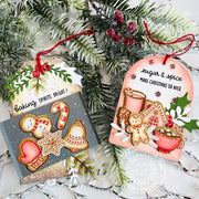 Sunny Studio Sugar & Spice Gingerbread Cookies & Cocoa Holiday Christmas Gift Tags using Baking Spirits Bright Clear Stamps