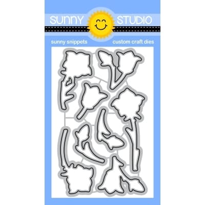 Sunny Studio Stamps Beautiful Bluebells Metal Cutting Die Set SSDIE-360
