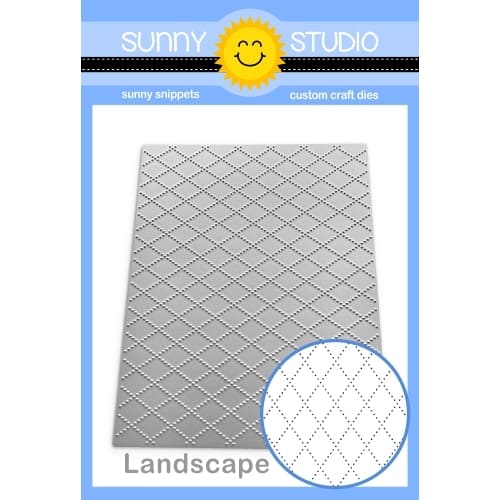 Sunny Studio Stamps Dotted Diamond Landscape Pierced Backdrop Background Metal Cutting Die SSDIE-353