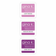 Gina K. Orchid Ink Cube Set of Three 1" Color Companions Premium Dye Ink Trio