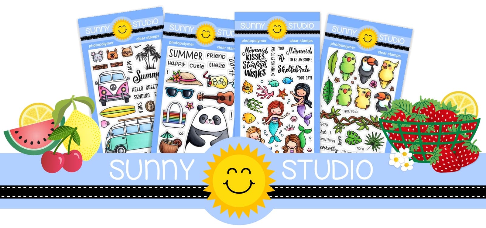 Sunny Studio Summer 2024 Collection of New Craft Stamps & Dies