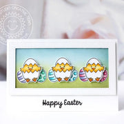 Sunny Studio Stamps Chick Trio Easter Card by Karin.