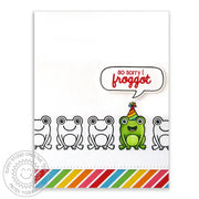 Sunny Studio Stamps Froggy Friends Sorry I Froggot Frog Belated Birthday Card