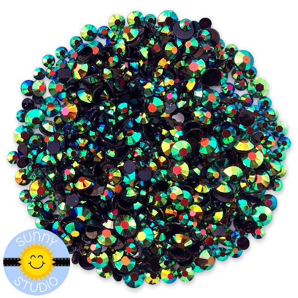 Sunny Studio Magic Rainbow Jewels Colorful Crystal Rhinestone Embellishments
