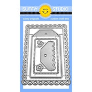 Sunny Studio Stamps Mini Mat & Tag 3 Stitched Scalloped Rectangle Metal Cutting Dies