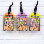 Sunny Studio Stamps Fall Fairies & Halloween Pumpkin Shaker Gift Tags (using Mini Mat & Tag 3 Metal Cutting Dies)