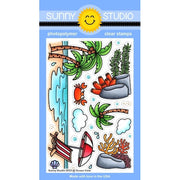 Sunny Studio Stamps Ocean View 4x6 Beach Scenes Clear Photopolymer Stamps
