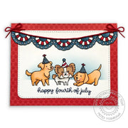 Sunny Studio Stamps Stars & Stripes Puppy Dog Fourth of July Card
