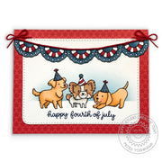 Sunny Studio Stamps Happy Thought Fourth of July Puppy Dog Card by Mendi Yoshikawa