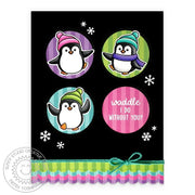 Sunny Studio Waddle I Do Without You? Punny Winter Holiday Card (using Penguin Pals 4x6 Clear Stamps)