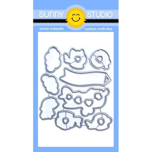 Sunny Studio Stamps Plane Awesome Low Profile Metal Cutting Dies
