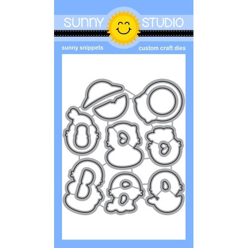 Sunny Studio Stamps Sealiously Sweet Seal Metal Cutting Dies