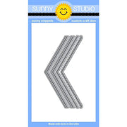 Sunny Studio Stamps Original Fishtail Banner Pennant Style Metal Cutting Die Set