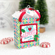Sunny Studio Stamps Hot Chocolate and Peppermint Christmas Holiday Gift Bag (using Sweet Treats Bag Metal Cutting Dies)