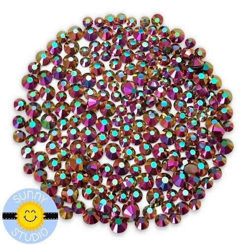 Sunny Studio Magic Violet Jewels Crystal Rhinestone Embellishments- 3mm, 4mm & 5mm