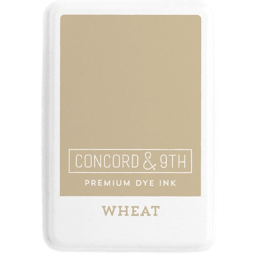 Concord & 9th Wheat Full Size Premium Dye Ink Pad for Stamping