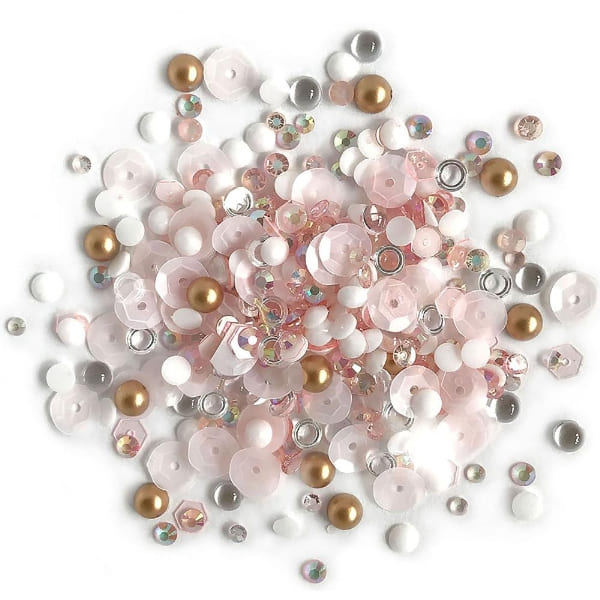 Rhinestone Pearl Button Embellishments for Crafts Projects