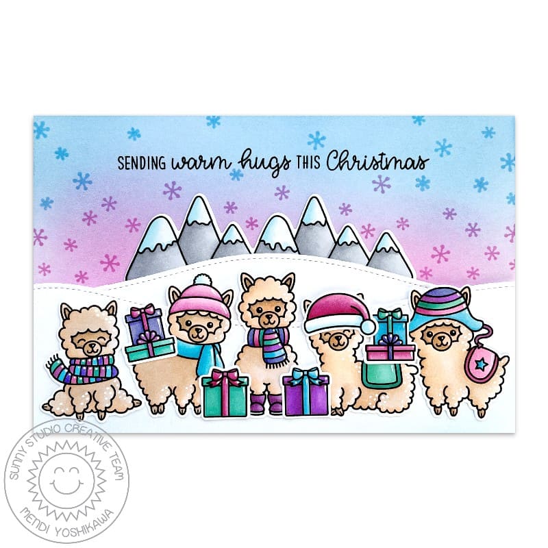 Alpaca Holiday Stamps