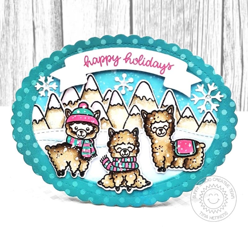 Alpaca Holiday Stamps