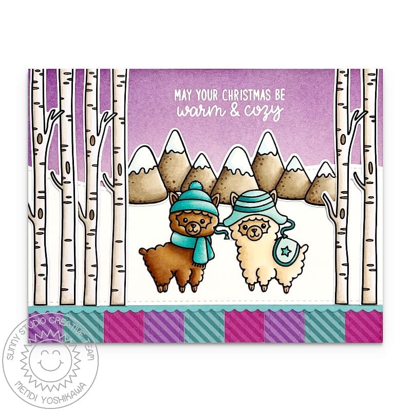 Alpaca Holiday Stamps