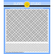 Sunny Studio Background Basics 2 Clear Photopolymer 6x6 Stamps for Stamping, Cardmaking, Scrapbooking, & Paper Crafts