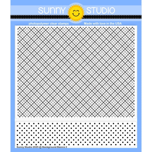 Sunny Studio Background Basics 2 Clear Photopolymer 6x6 Stamps for Stamping, Cardmaking, Scrapbooking, & Paper Crafts