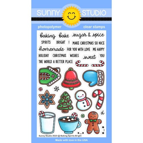 Sunny Studio Baking Spirits Bright Holiday Clear Photopolymer Stamps ...