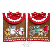 Sunny Studio Stamps Baked Gingerbread & Sugar Cookies Christmas Holiday Baking Treat Bags using All Is Bright 6x6 Paper Pad
