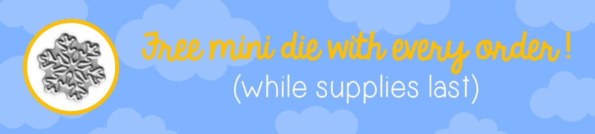 Sunny Studio Stamps Free Mini Snowflake Metal Cutting Craft Die with Every Winter 2024 Retail Order While Supplies Last