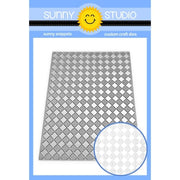 Sunny Studio Stamps Buffalo Plaid Diagonal A2 Checked Background Backdrop Metal Cutting Craft Die