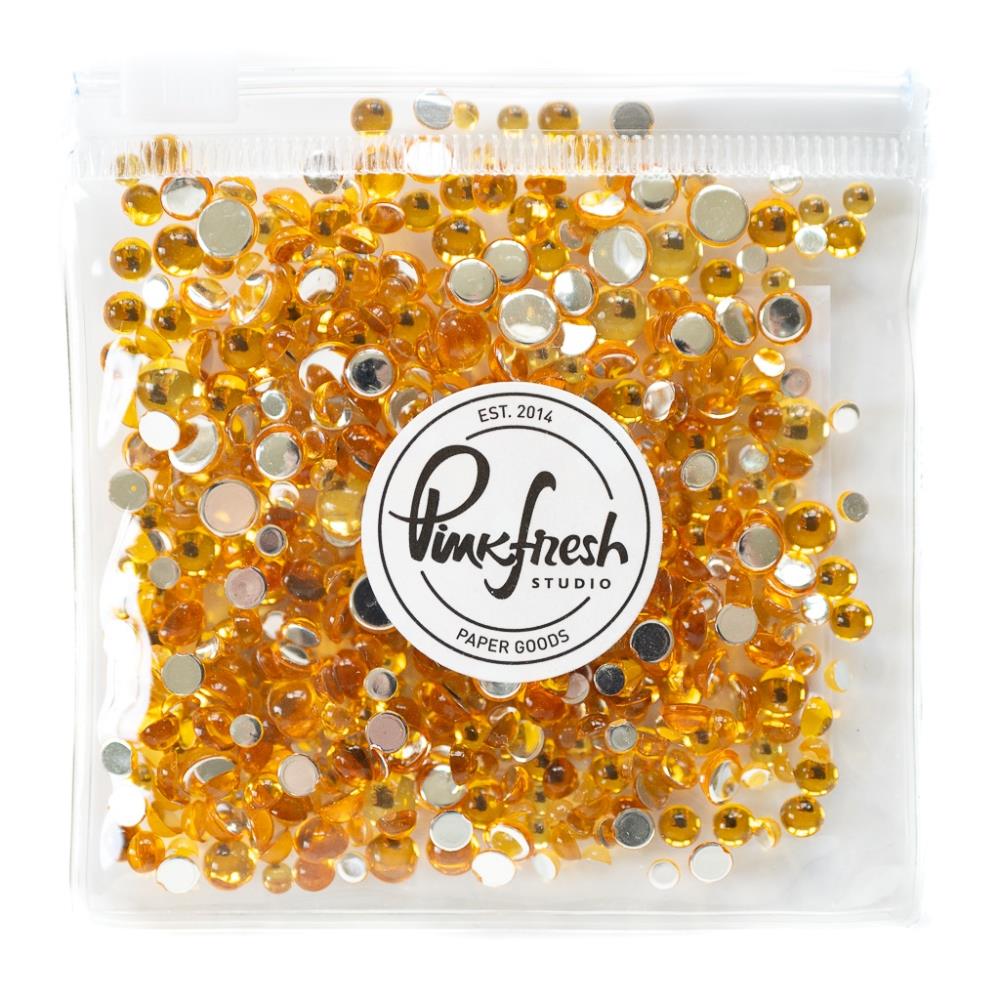 Shop Sunny Studio Stamps: PinkFresh Studio Clear Drops Amber Embellishment Mix for Cardmaking, Scrapbooking & Paper Crafts