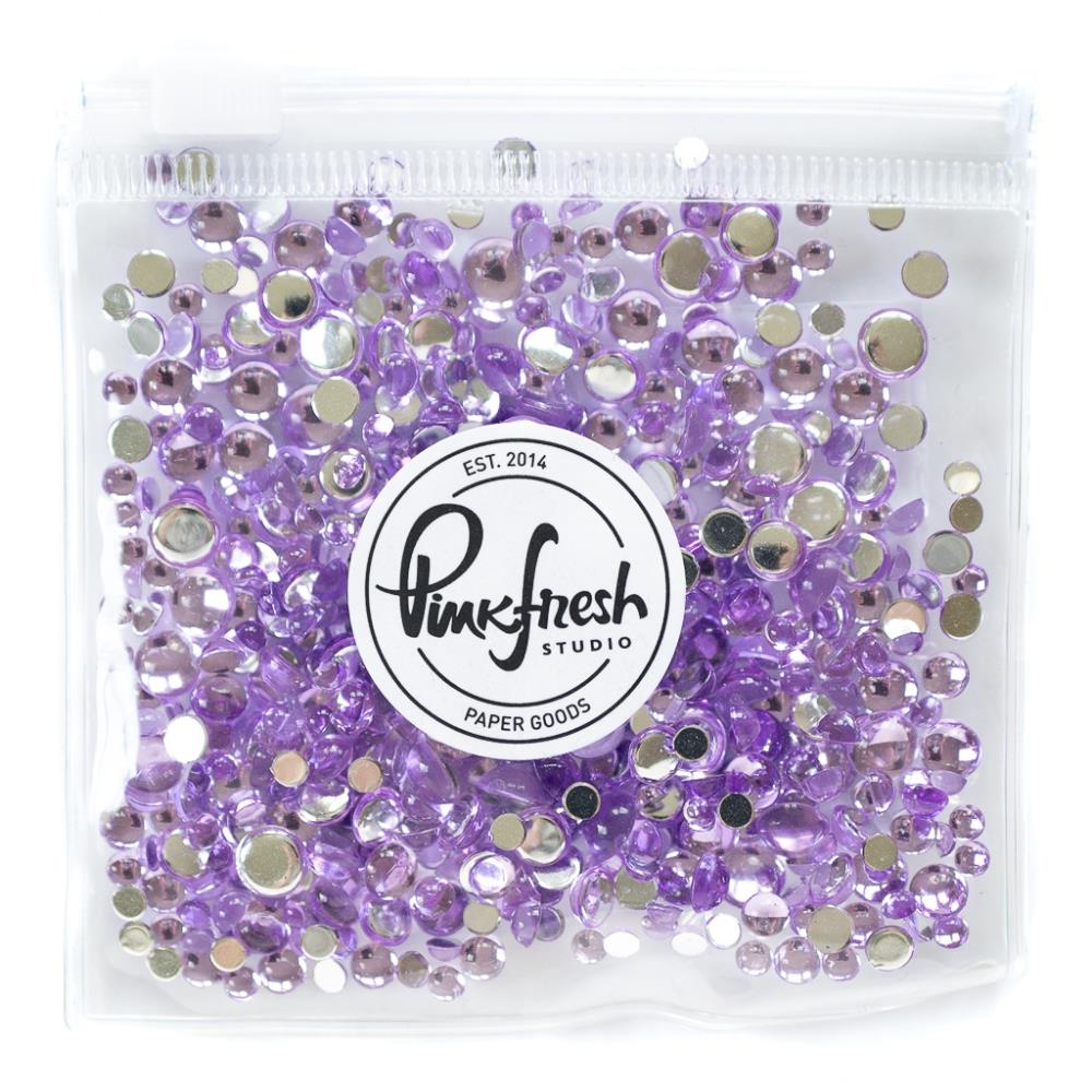 Shop Sunny Studio Stamps: PinkFresh Studio Clear Drops Lilac Embellishment Mix for Cardmaking, Scrapbooking & Paper Crafts