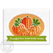 Sunny Studio Stamps Thankful for all the ways you make a difference Fall Pumpkin Card (using Sweater Weather 6x6 Paper Pad)