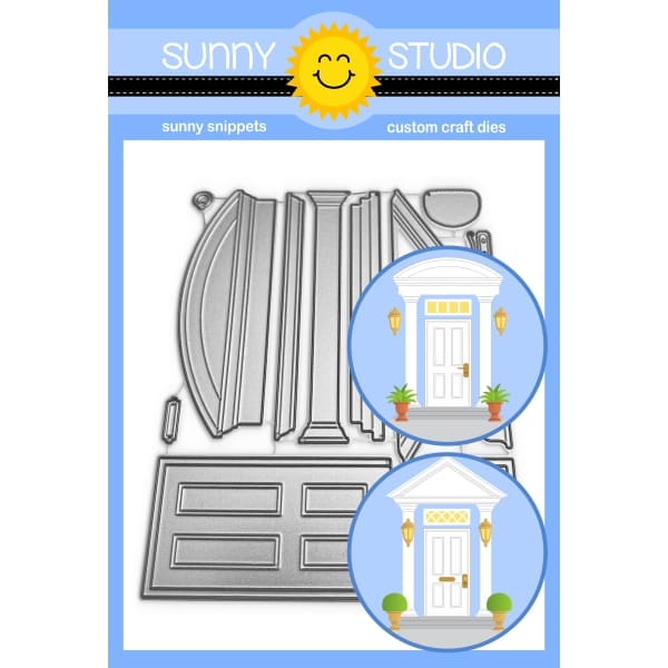 Sunny Studio Stamps Distinctive Door, Column, Pediments, Windows and Accessories Metal Cutting Craft Dies Set