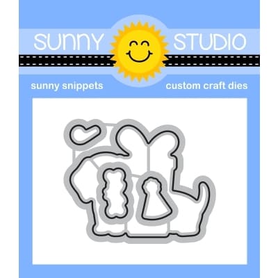 Sunny Studio Stamps Doggone Birthday Dies 4-Piece Metal Cutting Craft Die Set for Cardmaking, Scrapbooking & Papercrafting