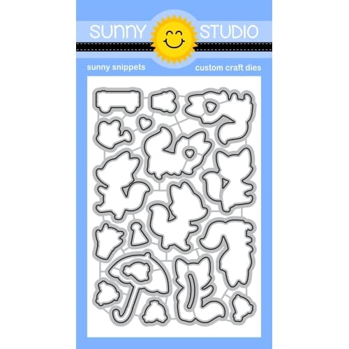 Sunny Studio Stamps Foxy Friends Dies 21-Piece Metal Cutting Craft Die Set for Cardmaking, Scrapbooking & Papercrafting