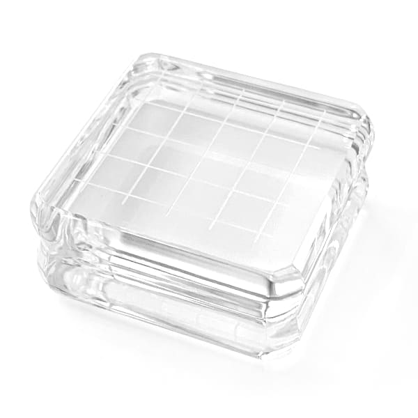 Shop Sunny Studio Stamps: Gina K. Designs 1-1/2" Small Square Comfort Acrylic Block with 1/4" Grid Lines