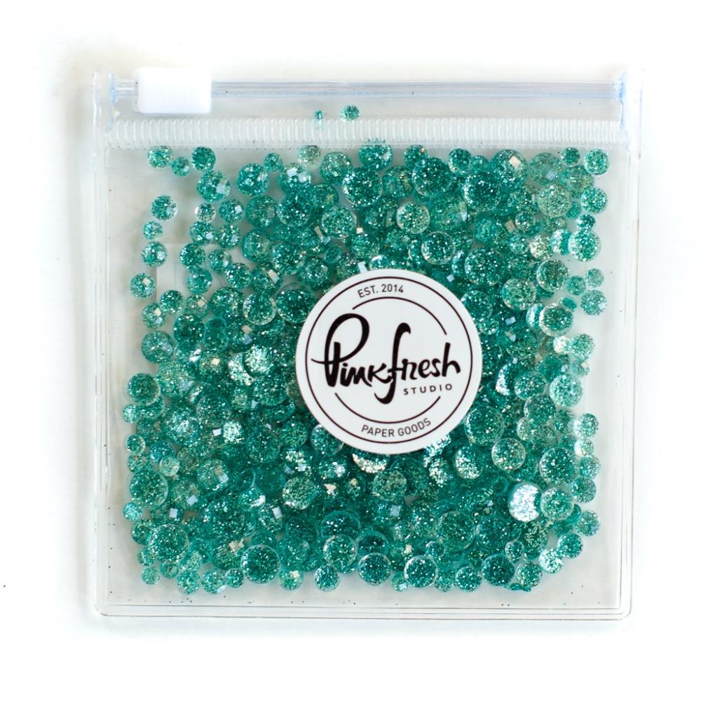 Shop Sunny Studio Stamps: PinkFresh Studio Glitter Drops Aqua Embellishment Mix for Cardmaking, Scrapbooking & Paper Crafts