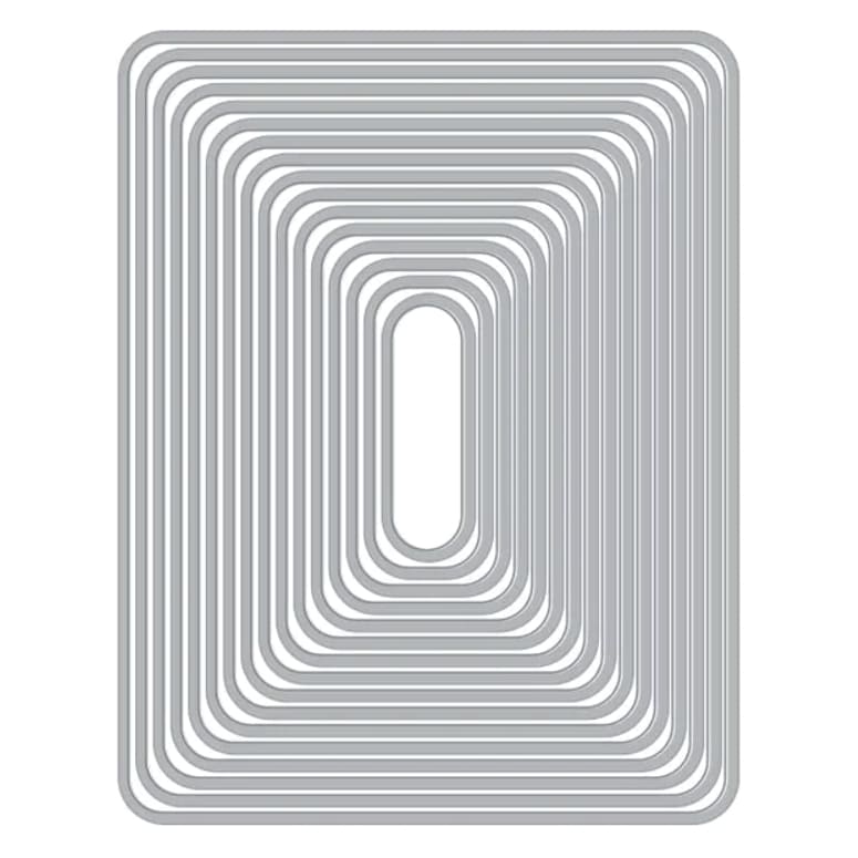 Hero Arts Nesting Rounded Rectangle Infinity Metal Cutting Dies- 16 pieces DI465