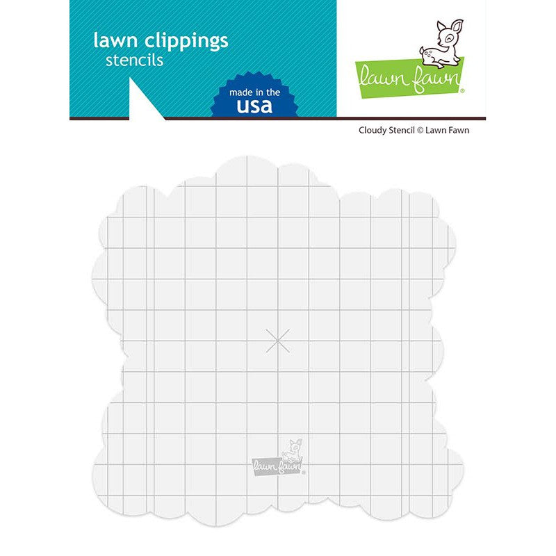 Lawn Fawn Cloudy Stencil 6x6 Cloud Borders & Edges LF2250