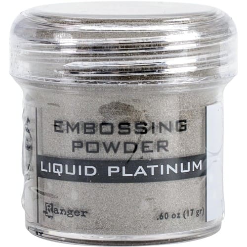 Ranger Metallic Liquid Platinum Embossing Powder - 1 ounce Jar