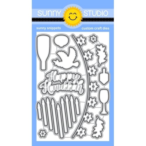 Sunny Studio Stamps Love & Light Hanukkah 12-piece Metal Cutting Dies Set SSDIE-350