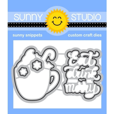 Sunny Studio Stamps Merry Mocha 4-Piece Metal Cutting Die Set SSDIE-382