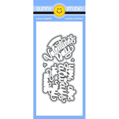 Sunny Studio Stamps My Heart Sentiments Metal Cutting Die Set SSDIE-358