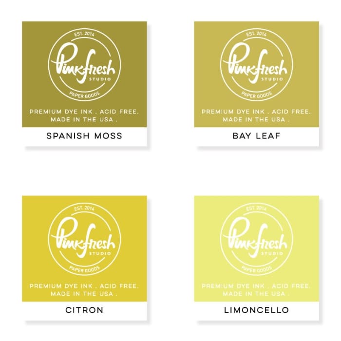 Shop Sunny Studio Stamps: PinkFresh Studio 4-pack Mini Premium Dye Ink Cubes-Napa Valley PFDIC015