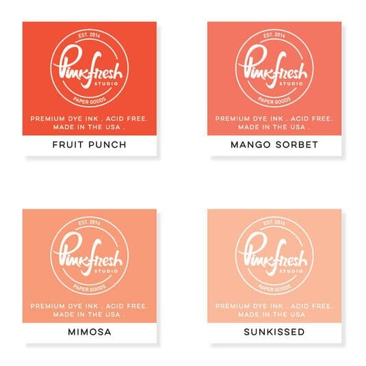 Shop Sunny Studio Stamps: PinkFresh Studio 4-pack Mini Premium Dye Ink Cubes-Chasing Sunsets PFDIC020