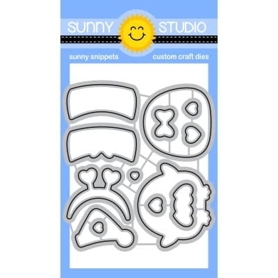 Sunny Studio Stamps Penguin Pair Dies 13-Piece Metal Craft Set SSDIE-412