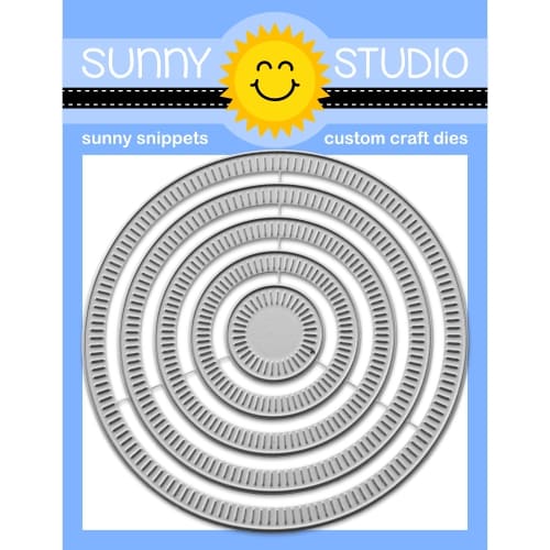 Sunny Studio Stamps Radiating Circles Dies 5-piece Nesting Metal Cutting Craft Die Set SSDIE-419