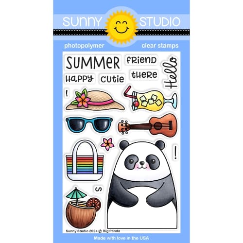 PANDA様オーダーページ Sunny Studio Big Panda Stamps Clear Photopolymer Craft Set - Sunny