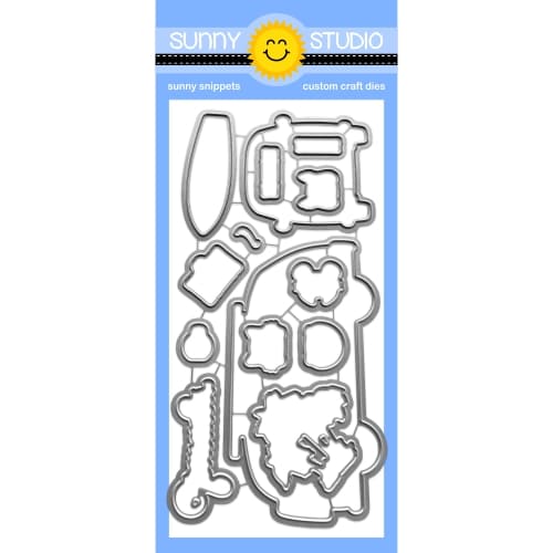 Sunny Studio Stamps Craft Metal Cutting Beach Bus Dies SSDIE-369
